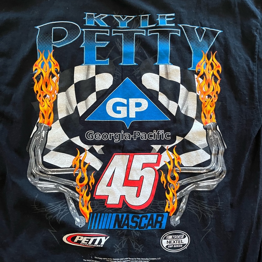 Vintage Nascar Kyle Petty Racing T shirt sz X Large black